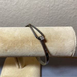 Stefan Blake sterling 18k gold Diamond bracelet